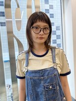 ダブ ギンザ(DaB ginza)&nbsp;顔まわりレイヤー/オン眉/レイヤーカット/ミディアムヘア/銀座