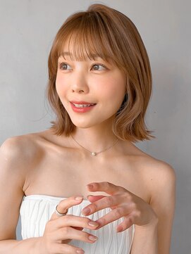 リヤン 表参道(lyann) デジタルパーマワイドバングモテ髪似合わせカットセミディ