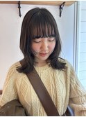 ☆切りっぱなしボブ/顔周りレイヤー/前髪/原宿神宮前