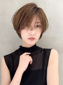 ロンドエニカ 大宮(Lond enika) イメチェン外ハネボブ美髪ワイドバングレイヤーショート/大宮