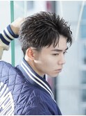 【alpha 新宿】オールバック×フェザーショート