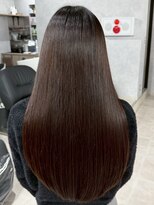 ハーシーバイアポロ 相模大野(HERSHE by apollo) x髪質改善/ホワイトグレージュ/レイヤーカット/チェリーブラウン