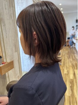 リブ(Riv.)の写真/ダメージレスで暗くなりすぎない艶のある白髪染めに◇立体感のあるハイライト・白髪ぼかしもお任せ◎