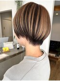 20代30代40代/コントラストハイライト/ショートカット