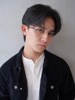 ニコ トウキョウ ロジック(nico TOKYO Logic) メンズセンターパートウルフセンターパートニュアンスパーマ襟足