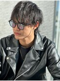 men's/メンズ/刈り上/げセンターパート/ダウンパーマ/原宿/韓国
