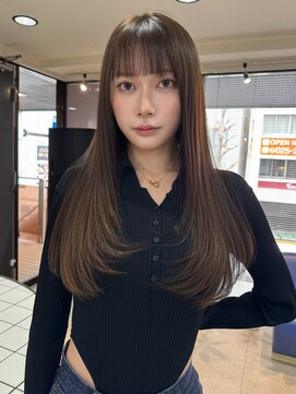 シクネ 新潟駅 万代(SHICUNE) 【新潟駅前】ロングレイヤー　顔まわりレイヤー　顔まわりカット