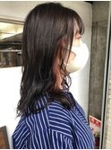 大人ガーリー/ダークアッシュ/似合わせカット/ミディアムレイヤ