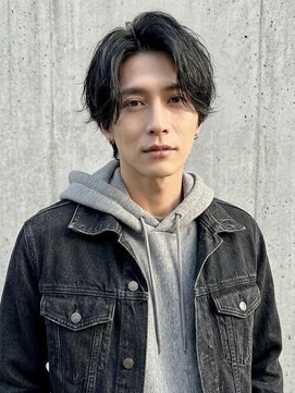 カバーヘア ブリス 川口(COVER HAIR bliss) ナチュラルセンターパートビジカジコンマヘアA11川口30代40代