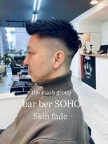 バーバーソーホー(barber SOHO) フェードスタイル 函館/五稜郭/理容室/理容院/床屋/メンズ