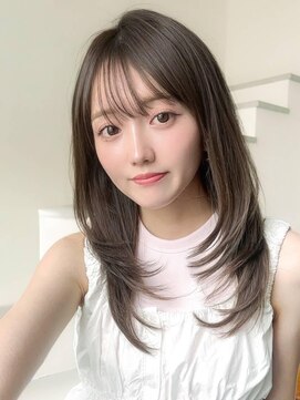 アグ ヘアー イコア 松本筑摩店(Agu hair Ikoa) 《Agu hair》ミディアムレイヤー　顔まわりカット　ワンカール