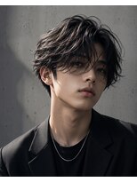 アイトーキョー 名古屋栄(AI TOKYO)&nbsp;ニュアンスパーマ/フェザーパーマ/センターパート/名古屋