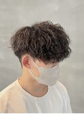 波巻き癖毛マッシュ