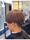 メンズマッシュミルクティーベージュ