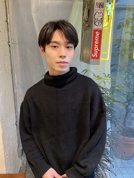 ノラ シブヤ(NORA) メンズパーマダウンパーマメンズセンターパートメンズマッシュ