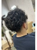 重めマッシュ×プードルパーマ