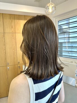 ソワ 錦糸町(soi) ミディアムレイヤー_オリーブベージュ_グレージュカラー_