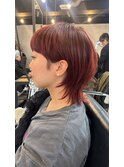 赤髪マッシュウルフ