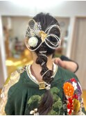 成人式ヘアアレンジ×タイトスタイル
