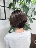 ショートカット/ショートボブ/ショート/ブリーチなしカラー/堺東