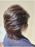 40代50代60代×ミディアムレイヤー×パーマ×イノアカラー