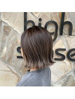 ナチュラルハイセンス 本店(natural high sense) 極細ハイライト くすみ系バレイヤージュ 似合わせカット/町屋駅