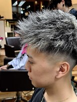 イエローコーン 金沢文庫店(YELLOW CORN) メンズハイライトパーマ/ツイストパーマ/スキンフェードカット