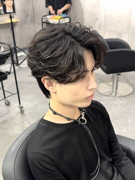 ビカムメンズヘアー 栄店(become men's hair) フェザーパーマセンターパート