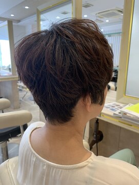 アッシュ 仙川店(Ash) 大人美人ベリーショートNOパーマアッシュブラウン外はねくせ毛