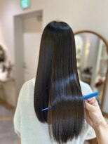 アンド ラ ブランシュ(&.La Blanche)&nbsp;アプリコットオレンジ/くびれヘア/ストレート/縮毛矯正