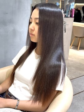 リール 銀座(R'EEL) 暗めカラー/ボブ/顔周り/前髪/レイヤー/髪質改善/縮毛矯正/銀座