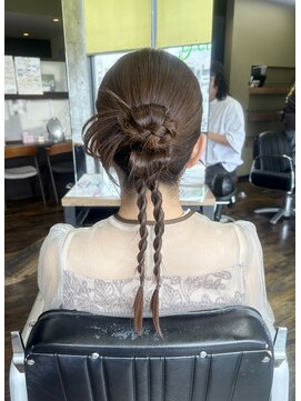 ガルボ ヘアー(garbo hair) お呼ばれヘア 10代 20代 30代 結婚式セット カチモリヘア