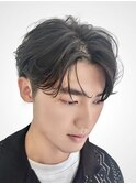 大分ニュアンスパーマセンターパートフェザーパーマ毛流れパーマ