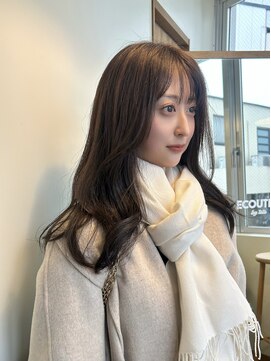 エクテ(ecouter) ノンジアミンカラーダークアッシュグレーブラウン似合わせカット