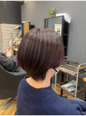 丸みショート［着物ヘア/大人ガーリー/似合わせカット］長野歌穂
