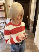 フリックヘアサロン 梅田茶屋町2号店(FLICK HAIR SALON)&nbsp;ブリーチ/抜きっぱなし/ボブ
