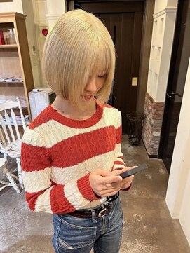 フリックヘアサロン 梅田茶屋町2号店(FLICK HAIR SALON) ブリーチ/抜きっぱなし/ボブ