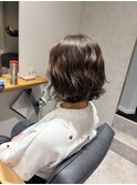 ボブ×パーマ