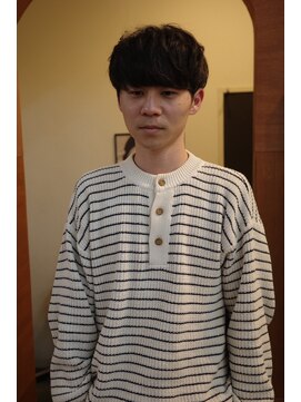 エディ(Edy) マッシュニュアンスパーマケアパーマ刈り上げメンズ眉毛カット