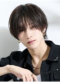 メンズシースルーラウンドマッシュ