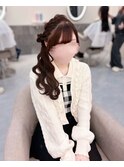 お団子サイドポニー【クランソア】ヘアメ/ヘアセット/心斎橋