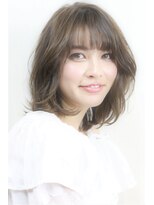 ラフヘアーアンドライフ 所沢東口店(LAF Hair&Life)&nbsp;透け感の中に品の良さ感じるヌーディーベージュボブ