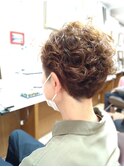 大人ニュアンスショートパーマ