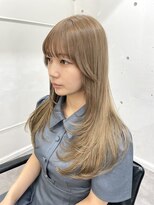 シーン(seen)&nbsp;【ミルクティーベージュ】ハニーベージュブロンドレイヤーカット