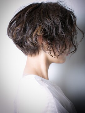 カバーヘア ブリス 上尾西口店(COVER HAIR bliss) ローライト*無造作くせ毛風ナチュラルボブw上尾20代30代40代