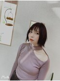 外ハネスタイル