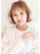 アンサム 久留米店(UNSOME) ショートボブ/オレンジ系カラー