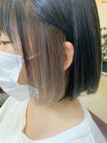 ラ メール ヘア デザイン(La mer HAIR DESIGN)&nbsp;インナーカラー★ハイトーンオリーブ