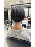 大人丸みショート/前髪あり