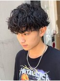 波巻きパーマツイストスパイラルパーマメンズ万代新潟駅
